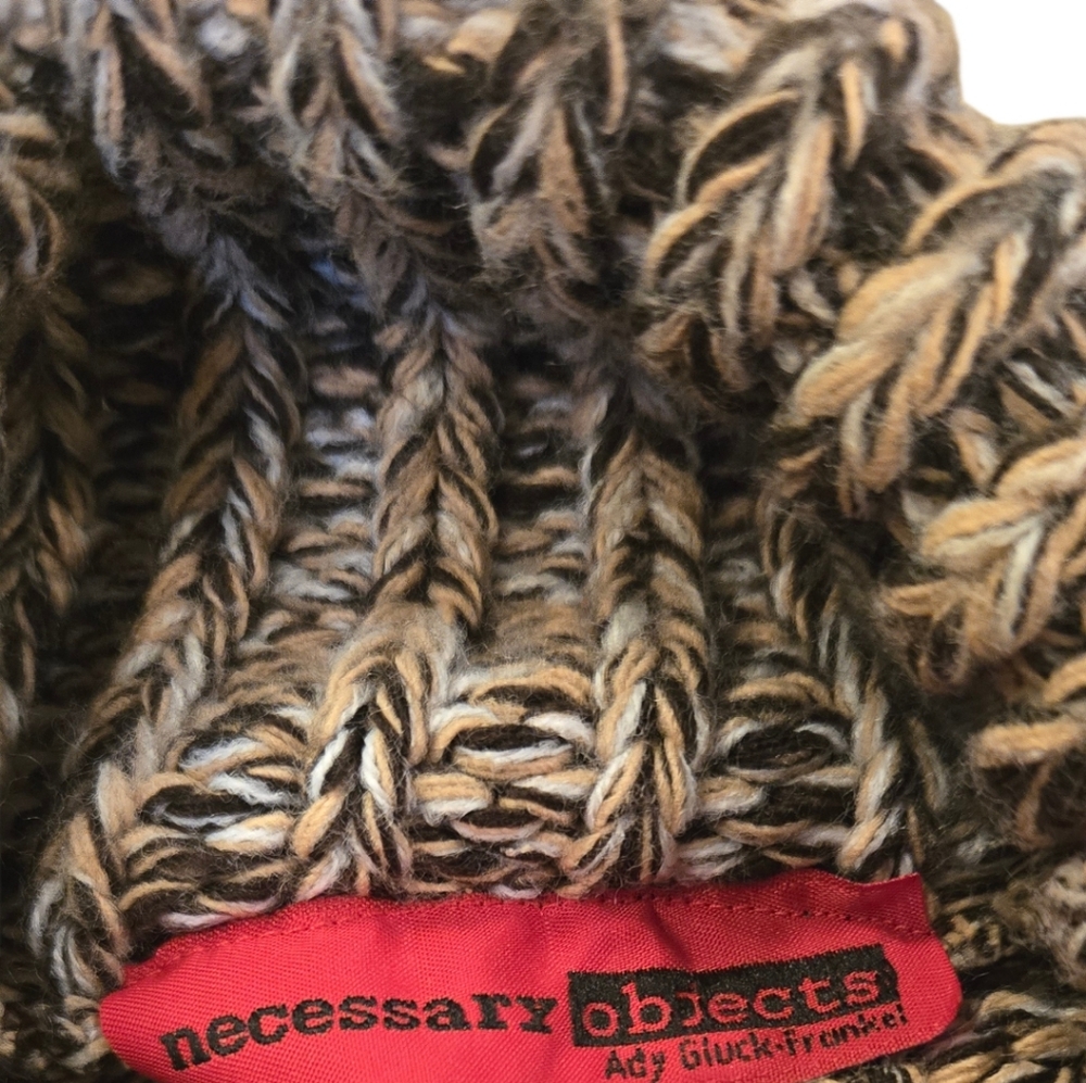 Necessary Objects Textured Brown Turtleneck Sweat… - image 10